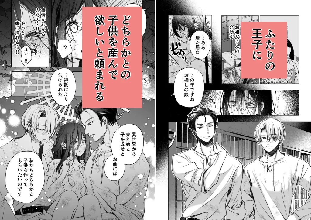 帰りたい救国の乙女と帰したくないふたりの王子前編　お試しページ2